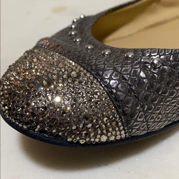 COACH Ballet Flats in Pewter Snake - Picture 7 of 8
